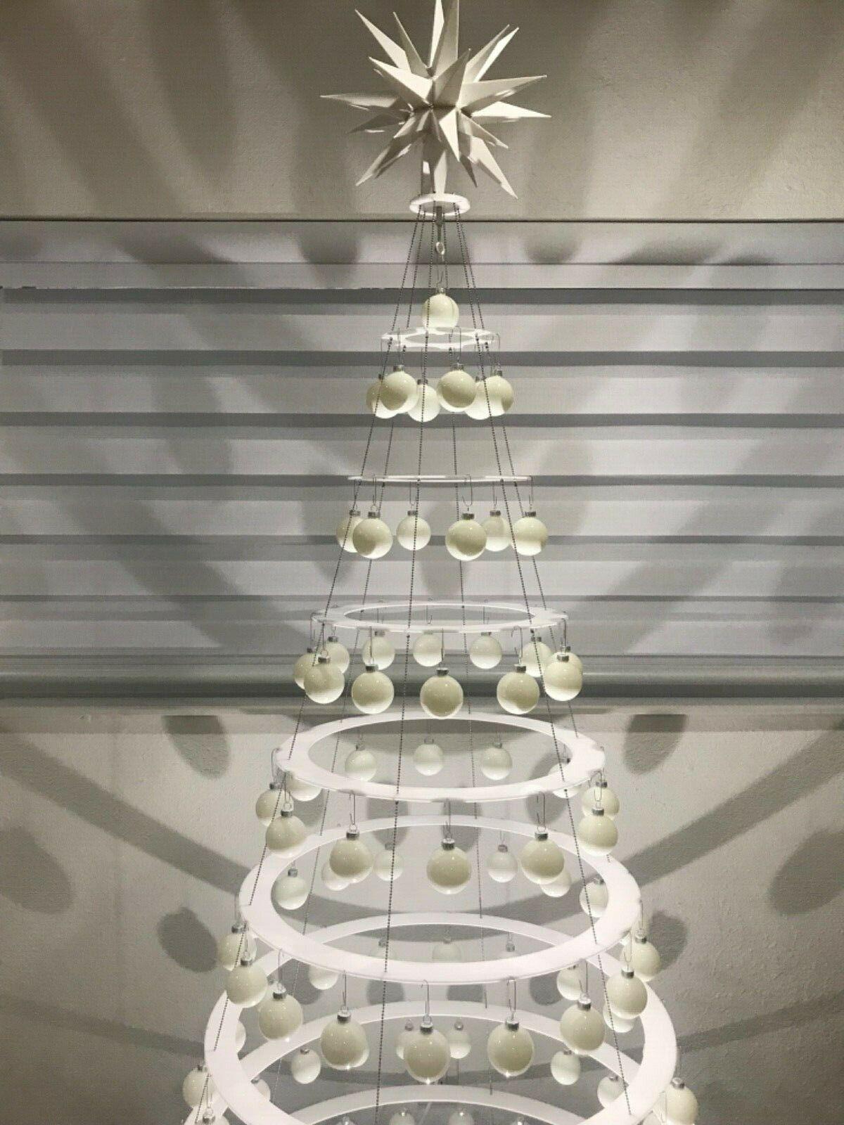 STUNNING MINIMALIST HANGING CHRISTMAS TREE by AA S LLC. Over 7 1/2 ' Tall