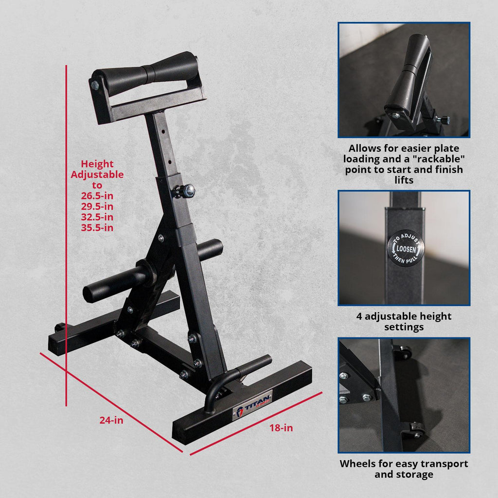 Fitness Landmine Stand with Weight Storage
