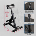 Fitness Landmine Stand with Weight Storage