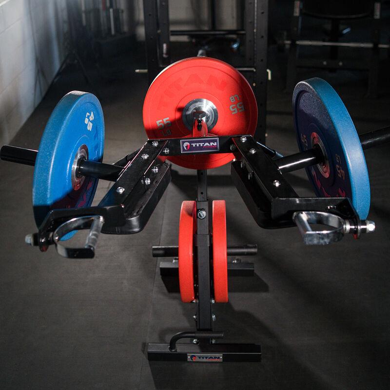 Fitness Landmine Stand with Weight Storage