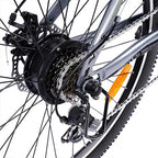 Heybike Race Electric Bike Light Weight 26" Commuter Electric Mountain Bike with 40 Miles Long Range, 350W Brushless Motor,  7-Speed and Front Fork Suspension, Urban Electric Bicycle for Adults