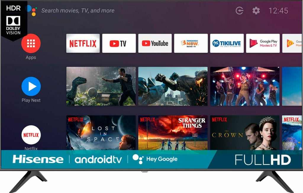 hisense - 43" class h55 series led full hd smart android tv