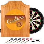 20.5 in. Cleveland Cavaliers Hardwood Classics NBA Wood Dart Cabinet Set