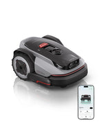 RockNeo Q110H Robot Lawn Mower, Wire-Robotic Lawn Mower with Full-Band RTK + VSLAM Navigation, Auto Mapping, AI Vision Obstacle Avoidance, App Control, 45% Slope, Covers Up to 1/4 Acre