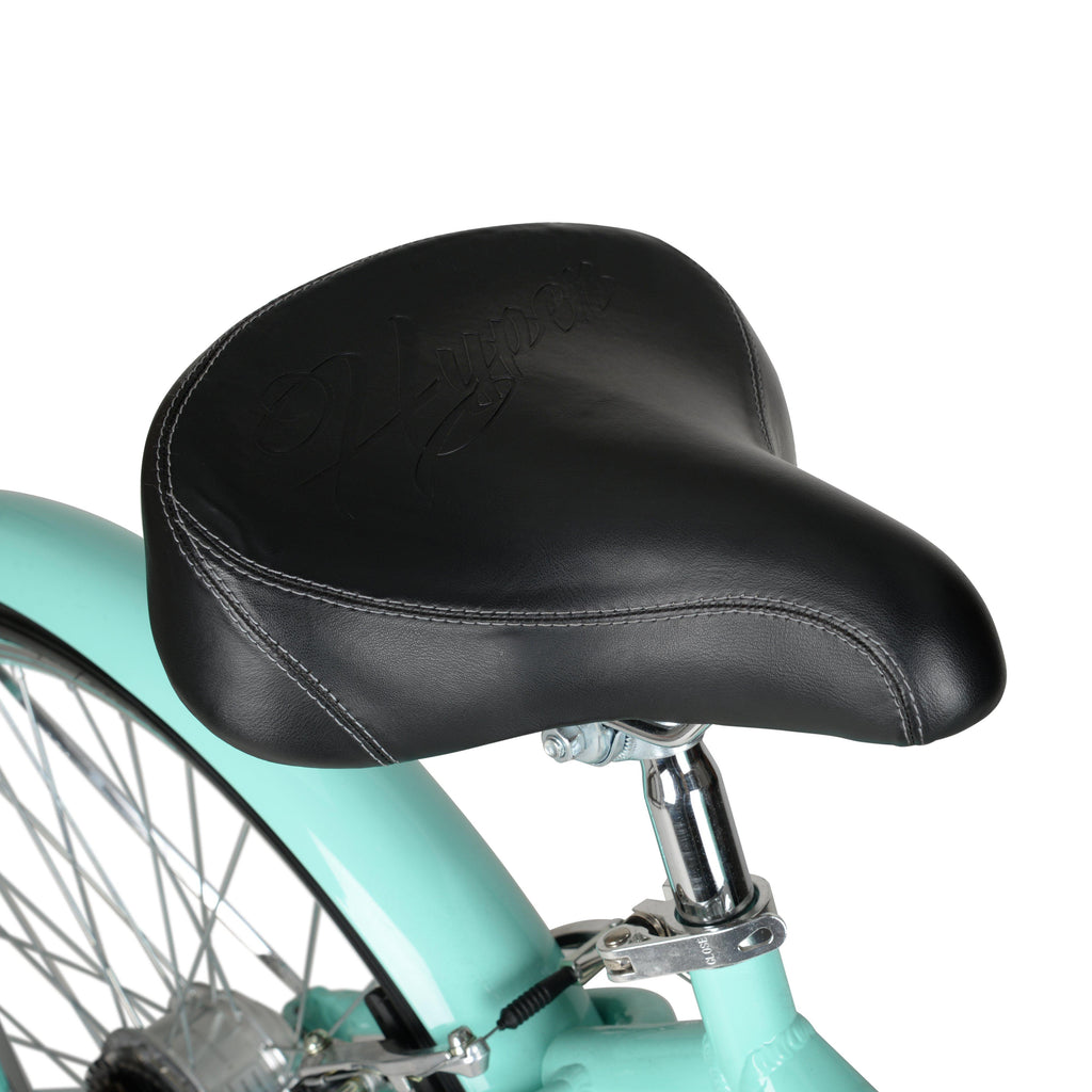 Hyper Bicycles E-Ride Electric Pedal Assist Woman's Cruiser Bike, 26" Wheels, Turquoise