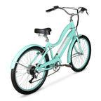Hyper Bicycles E-Ride Electric Pedal Assist Woman's Cruiser Bike, 26" Wheels, Turquoise