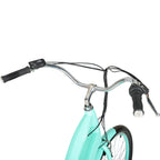 Hyper Bicycles E-Ride Electric Pedal Assist Woman's Cruiser Bike, 26" Wheels, Turquoise