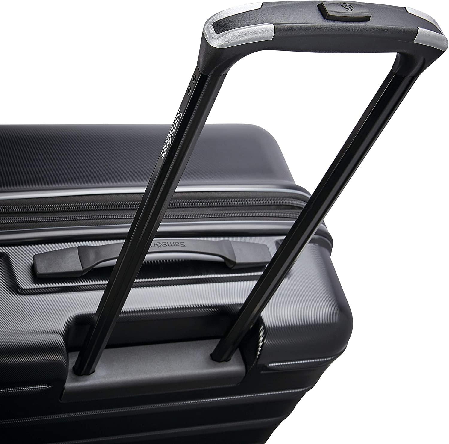 Omni 2 Hardside Expandable Luggage with Spinner Wheels, Midnight Black, 3-Piece Set (20/24/28)