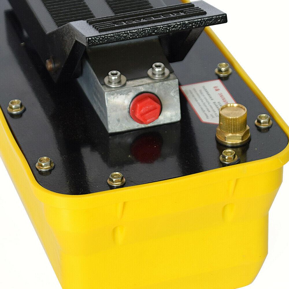 10,000 PSI Air Hydraulic Foot Pedal Pump Auto Body Frame Machines Pneumatic 2.3L
