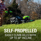 Greenworks 40V 21 In. Cordless Brushless Self-Propelled Lawn Mower with 5.0 Ah B