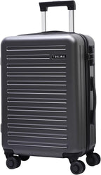 28 Inch Checked Luggage, Lightweight ABS+PC Hardshell Suitcase with TSA Lock &amp; Spinner Silent Wheels, Large Size with 101L Capacity, Convenient for Trips, Gray