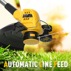 20v 13-inch Lawn Mower and 12-inch String Trimmer Combo with 2x4.0Ah Batteries and Charger, Grass Cutter with 5-Position Height Adjustment, Weed Wacker with 8pcs Line for Yard, Garden