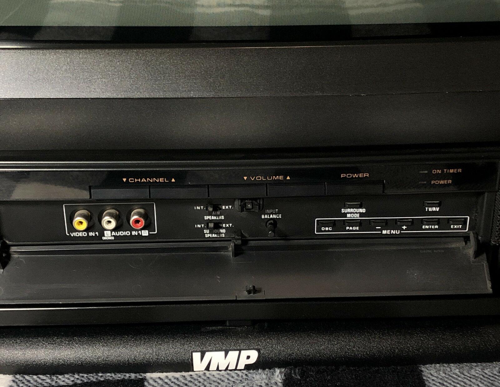 sears lxi series 27” color tv retro gaming tv 1990 model 564.42955950 + remote