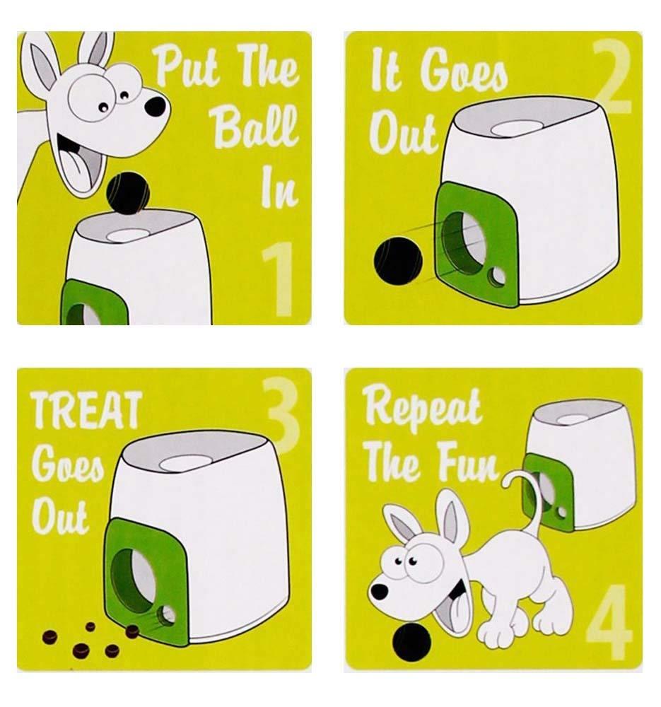 Xruyang Economic Pets Intelligence - Canine Tennis Food Reward Machine Tennis Toys Dog Interactive Training Smart Feeder Pets
