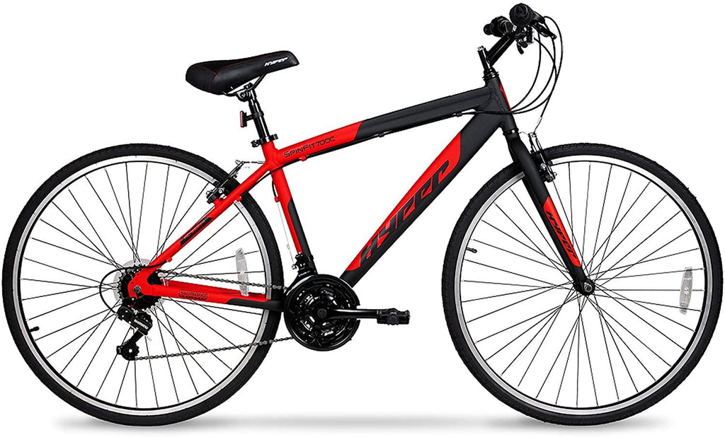 700c Hyper SpinFit Men39;s Hybrid Bike, Red