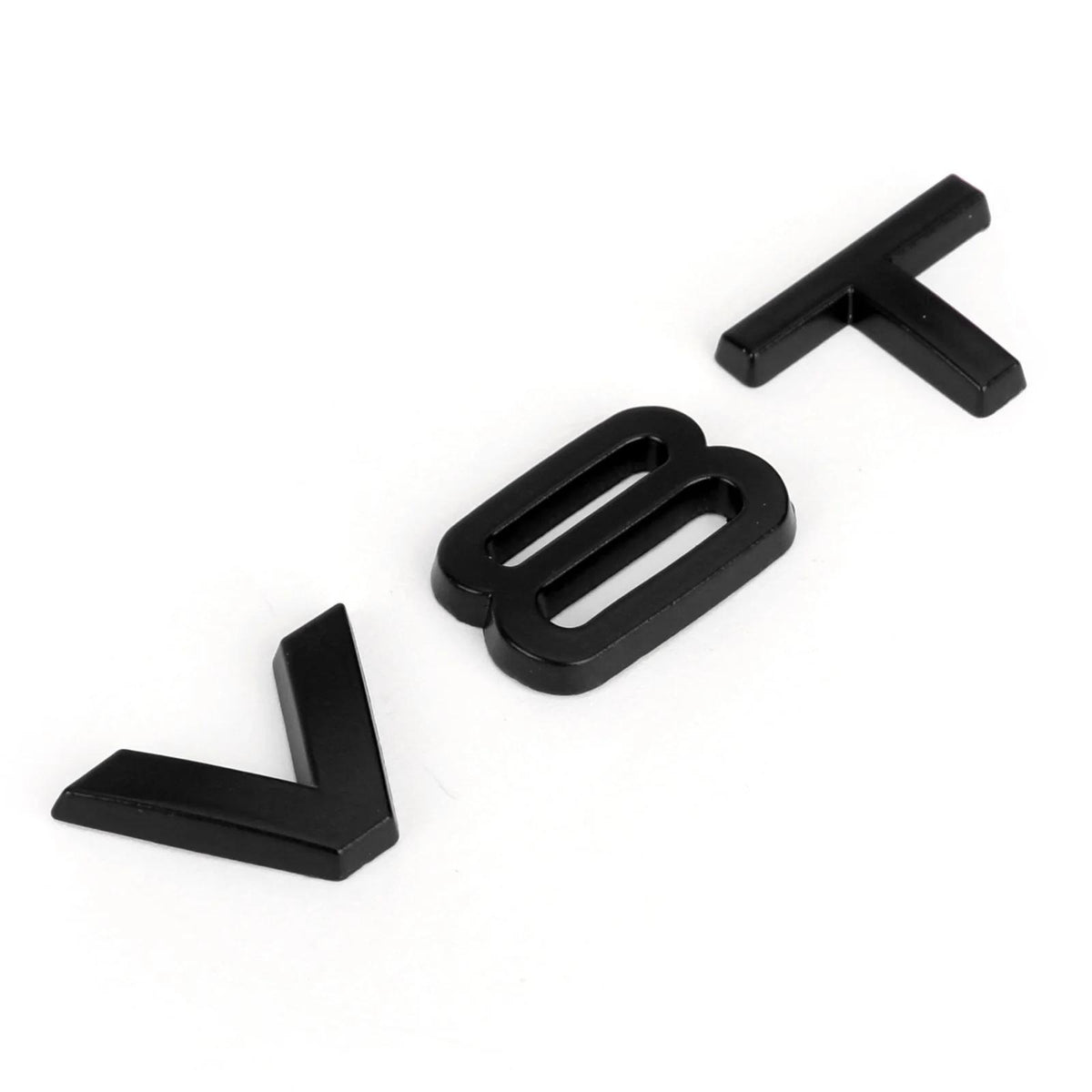 Audi A1 A3 A4 A5 A6 A7 Q3 Q5 Q7 S6 S7 S8 S4 SQ5 Black V8T Emblem Badge Fit Generic
