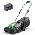 14" Cordless Lawn Mower, 20V Lightweight Push Mower with 5.0Ah Battery, Ultra-Quiet Motor for Small Yards, Lawn Care, Backyard Maintenance