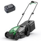 14" Cordless Lawn Mower, 20V Lightweight Push Mower with 5.0Ah Battery, Ultra-Quiet Motor for Small Yards, Lawn Care, Backyard Maintenance