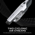 Shark CH963AMZ 2-in-1 Cordless &amp; Handheld Vacuum Ultracyclone System, Ultra-Lightweight and Portable for Car and Home, White