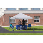 10 ft. W x 10 ft. D Straight-Leg Pop-Up Instant Canopy in White with Corrosion-Resistant Steel Frame