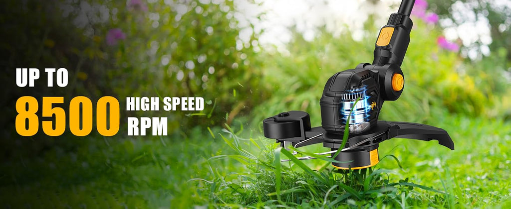 3 in 1 Cordless Weed Eater Compatible with DEWALT 20V MAX Battery,12-Inch String Trimmer Edger &amp; Mini Mower, 8500RPM Auto Feed Weed Wacker w/Adjustable Handle (Tool Only)