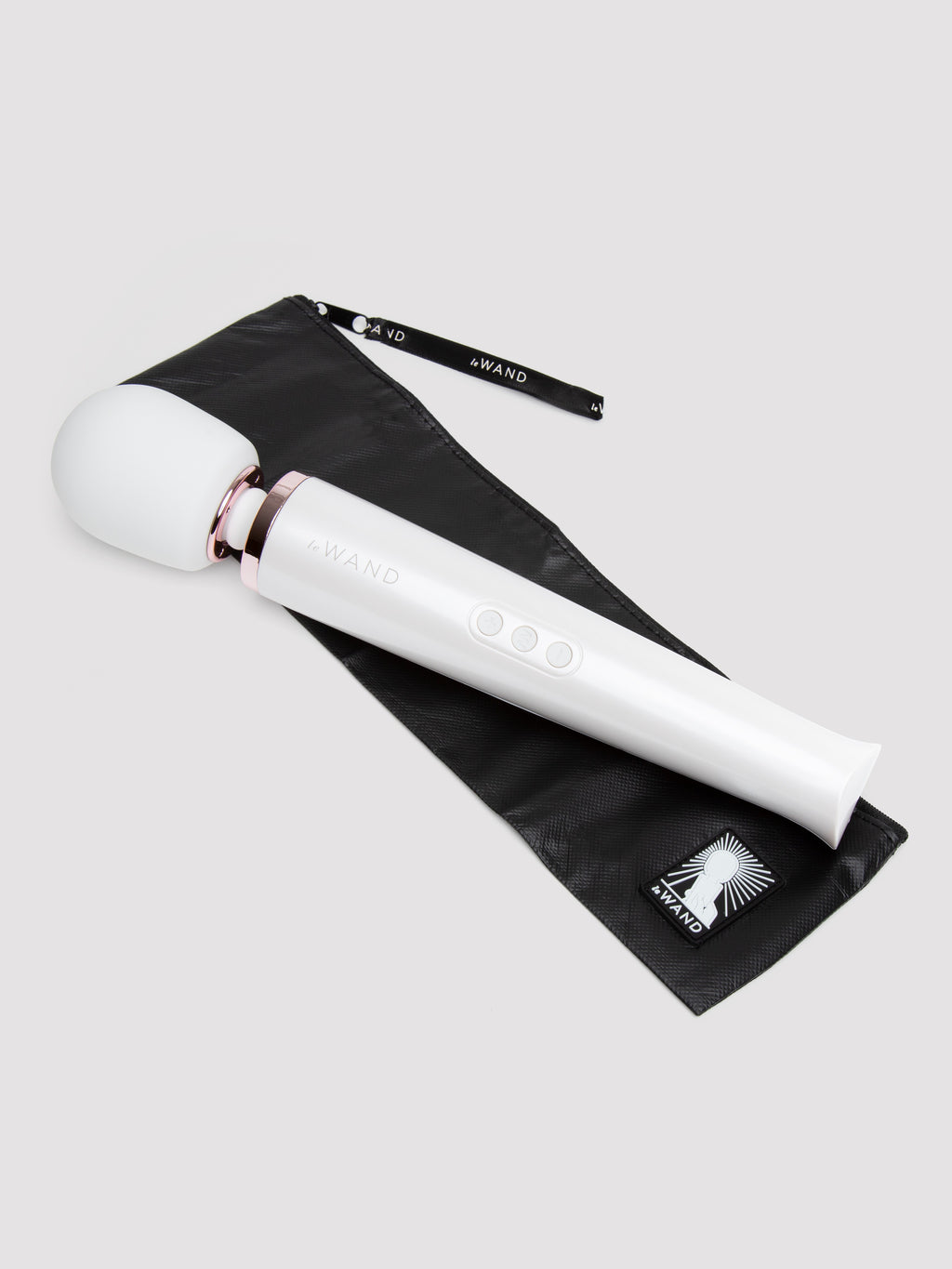 Le Wand Rechargeable Massage Wand Vibrator, White | White