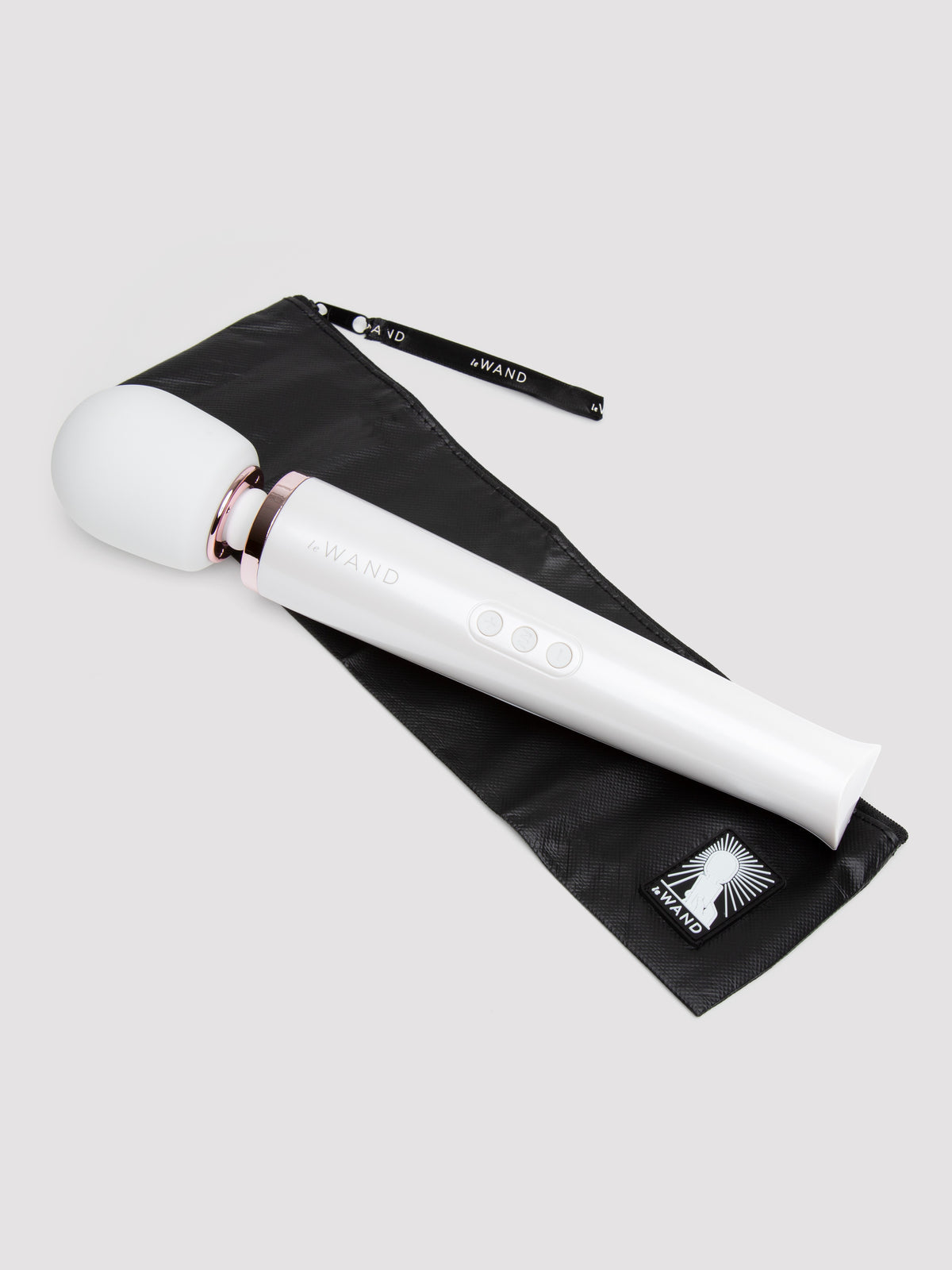 Le Wand Rechargeable Massage Wand Vibrator, White | White