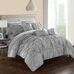 Chic Home Grantfield  10 Piece Bed in a Bag, Queen