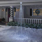 8 ft 31 Function LED Cone Tree Holiday Yard Decoration