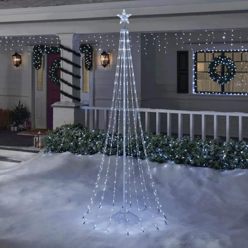 8 ft 31 Function LED Cone Tree Holiday Yard Decoration