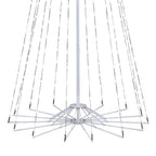 8 ft 31 Function LED Cone Tree Holiday Yard Decoration