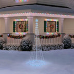 8 ft 31 Function LED Cone Tree Holiday Yard Decoration