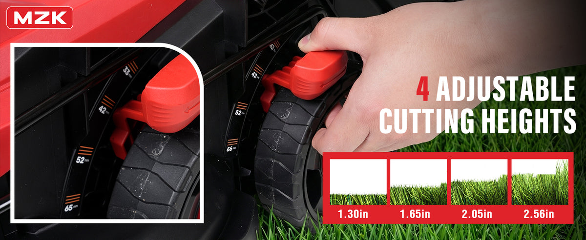 20V 13" Electric Lawn Mower, Brushless Cordless Lawn Mower with 4-Position Height Adjustment, Walk-Behind Push Mowers with 8 Gallon Grass Bag, 2 x 4.0Ah Batteries &amp; Charger Included, LM13B4