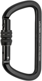 Fusion Climb Tahoe Steel Screw Lock Key Nose Straight D-shape Carabiner 5-Pack