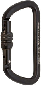 Fusion Climb Tahoe Steel Screw Lock Key Nose Straight D-shape Carabiner 5-Pack