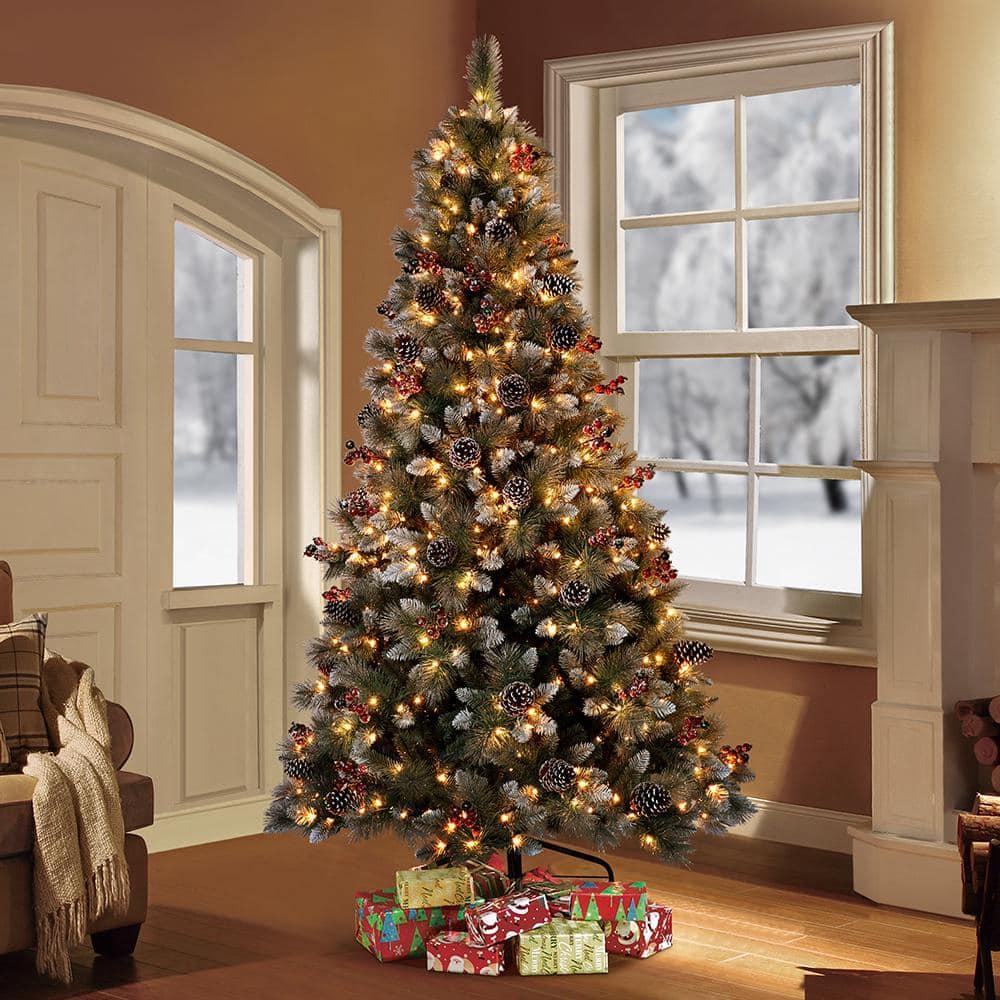 7.5 ft. Pre-Lit Sterling Artificial Christmas Tree with 600 Clear Lights