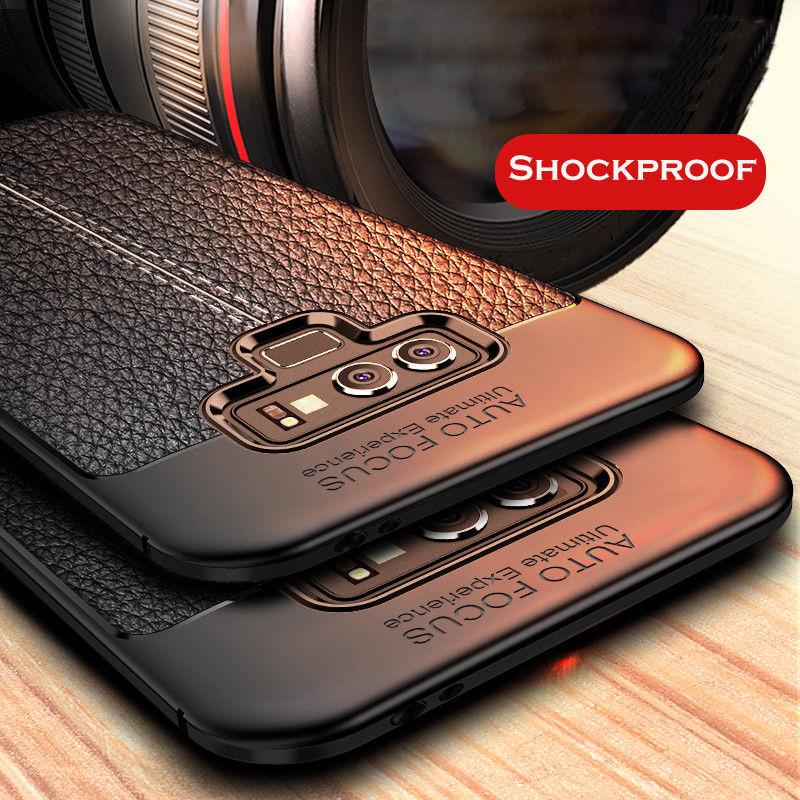 Phone Case - Luxury Litchi Leather Soft Silicon Anti-knock Cover For Samsung Note 9/8 S9 S8/Plus