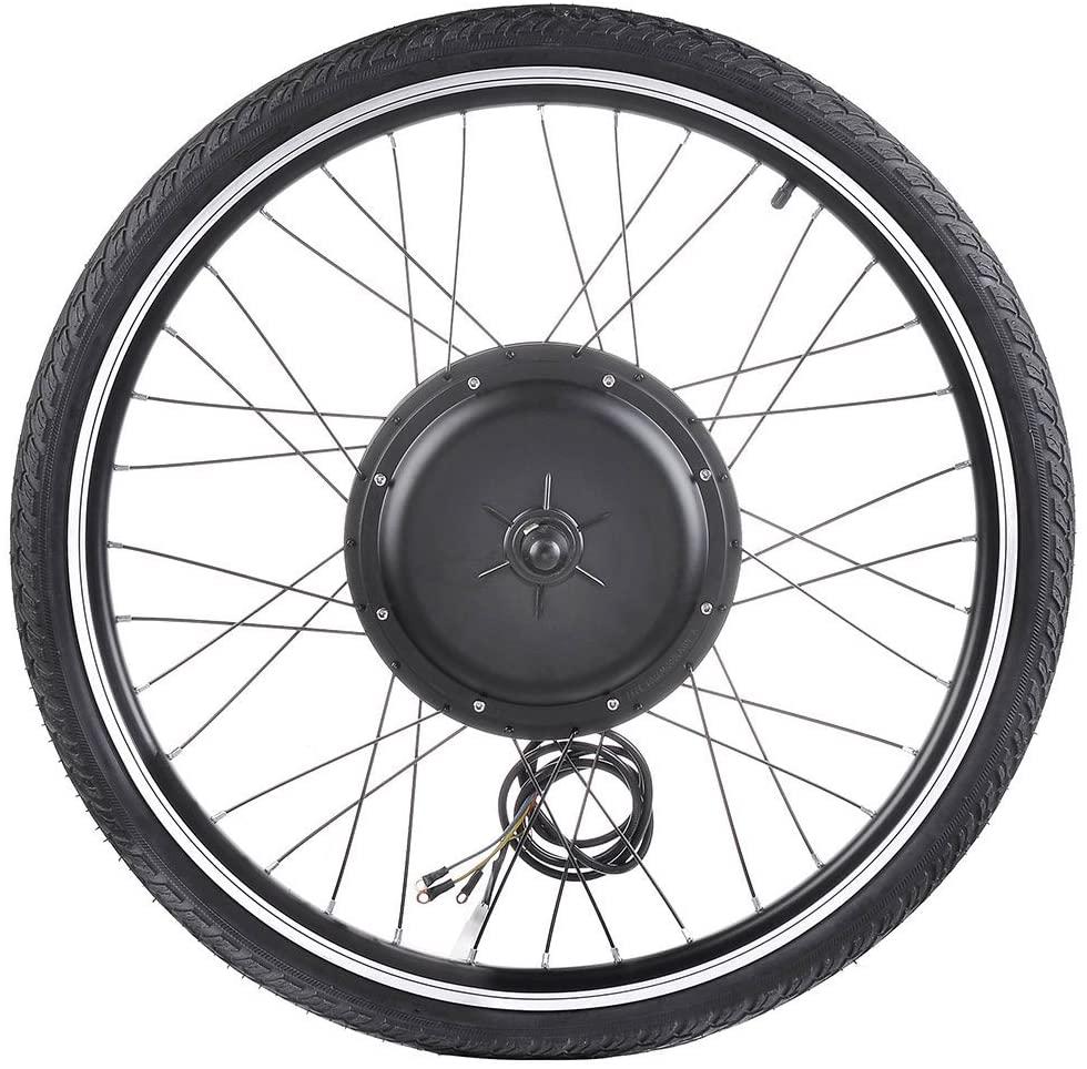AW 48V 1000W 26" Front Wheel Electric Bicycle Motor Kit Bicycle Cycling Engine with Dual Mode Controller