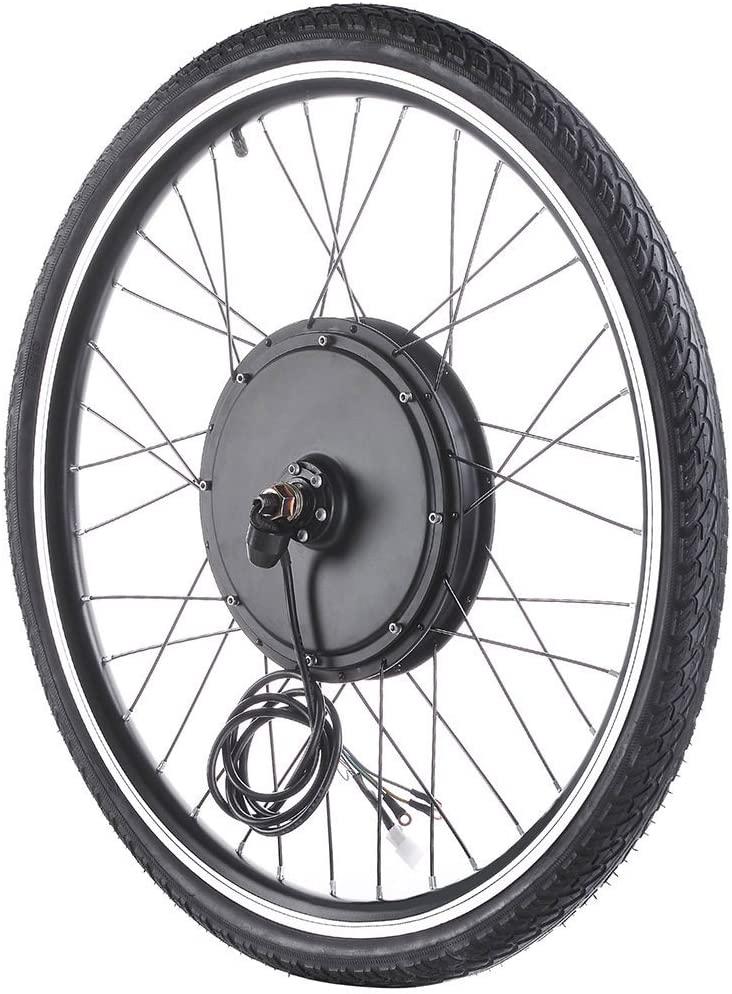 AW 48V 1000W 26" Front Wheel Electric Bicycle Motor Kit Bicycle Cycling Engine with Dual Mode Controller