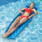 SwimWays Water Chair Pool Float Papasan Bundle with Solana Lounge Float Lounger Raft, Blue