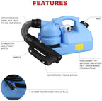 WFF Sprinklers Sprayer - 7L Electric Cold Fog Machine Atomizer Ultra-Low Capacity Knapsack Electric Sprayer Gardening Tools Take Care of Your Plants and Flowers Perfectly (Color : 220V)