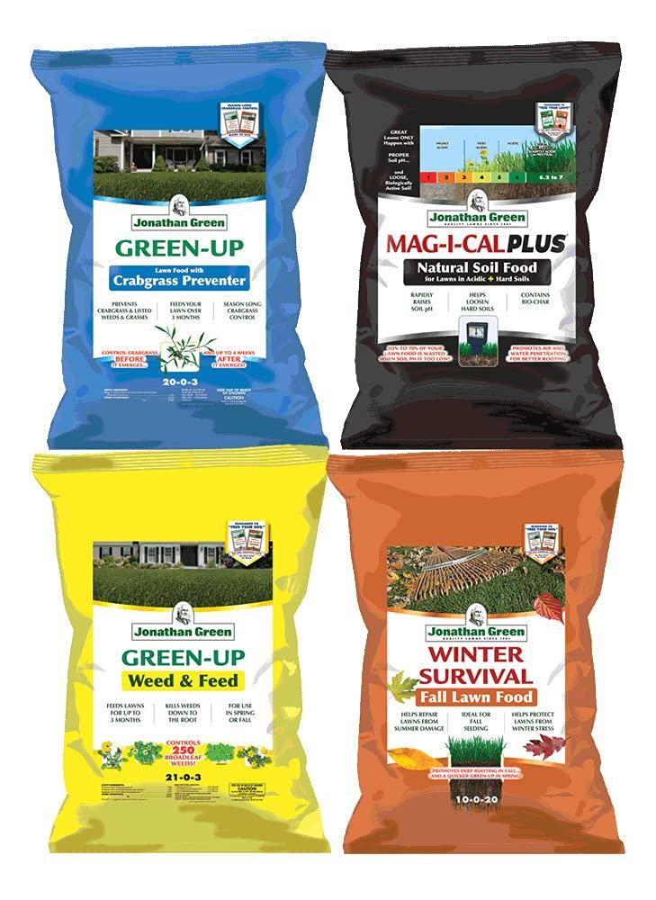 jonathan green 4- step program (pack of 4) (15,000 sq. ft., designed for acidic lawns)