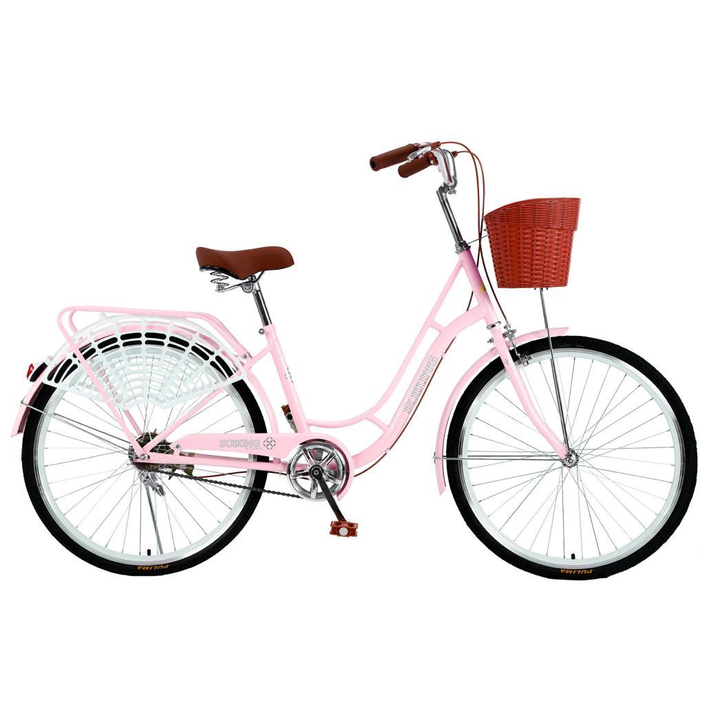 Sunvit 26-Inch Women Bike,Cruiser Bicycle,Pink