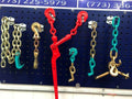 AUTO BODY FRAME MACHINE WRECKER TOW 6 PIECE CHAINS AND TOOL SET SPECIAL PRICING!