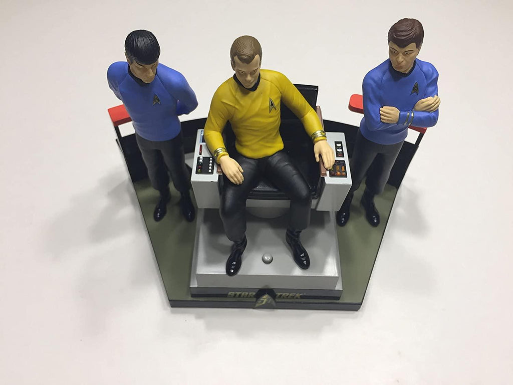 Hallmark 2016 Christmas Ornament STAR TREK 50th Anniversary To Boldly Go Tabletop Decoration With Light and Sound