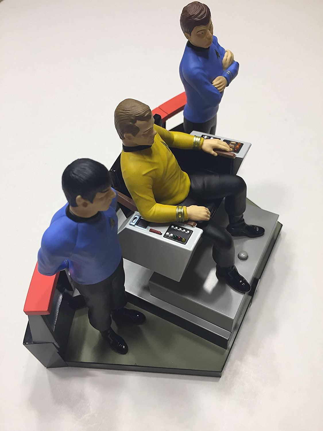 Hallmark 2016 Christmas Ornament STAR TREK 50th Anniversary To Boldly Go Tabletop Decoration With Light and Sound