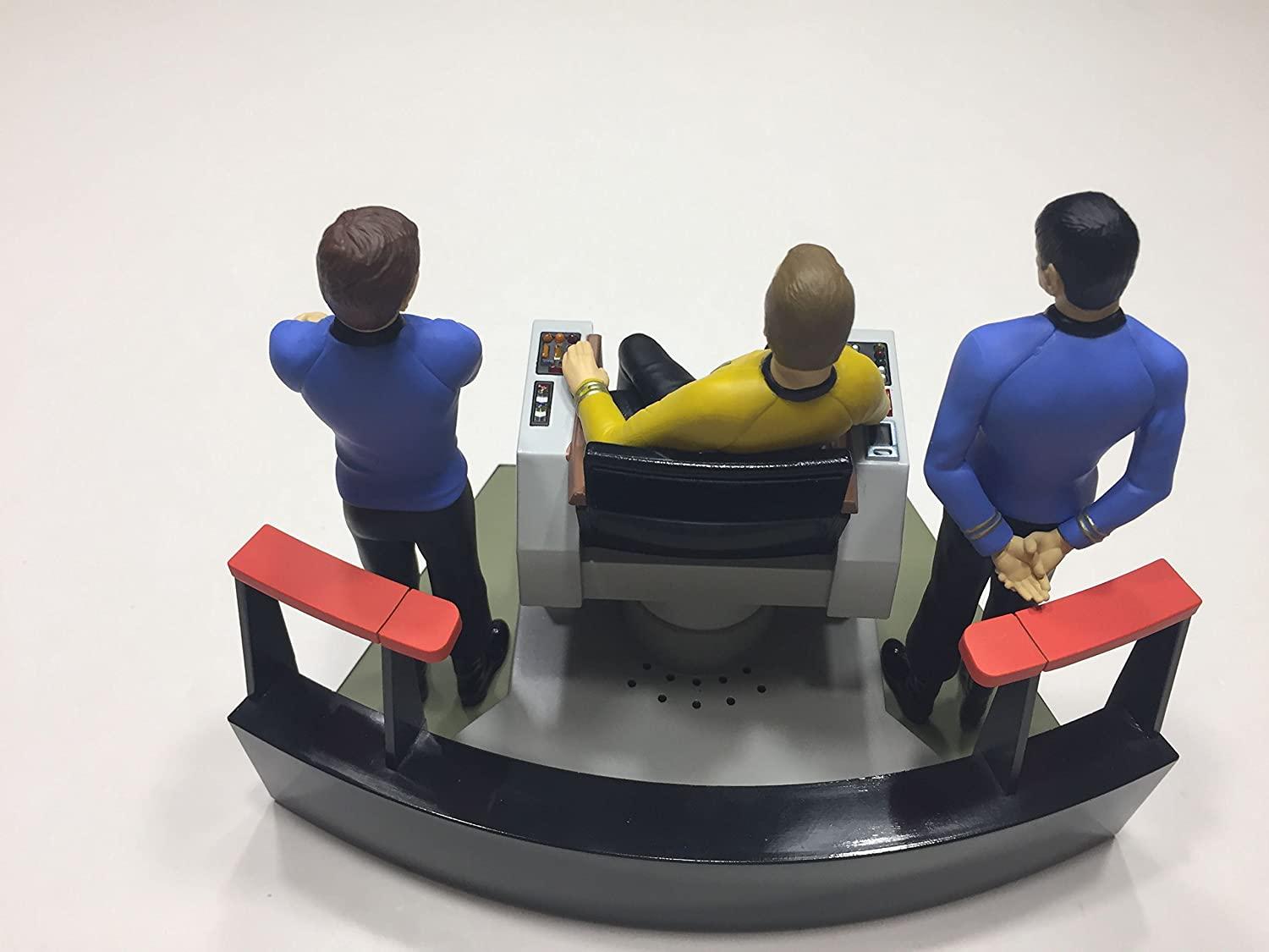 Hallmark 2016 Christmas Ornament STAR TREK 50th Anniversary To Boldly Go Tabletop Decoration With Light and Sound
