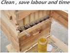 fumeng wooden bee hive house kit auto honey beekeeping beehive brood box house auto flow beehive frame comb,beehive