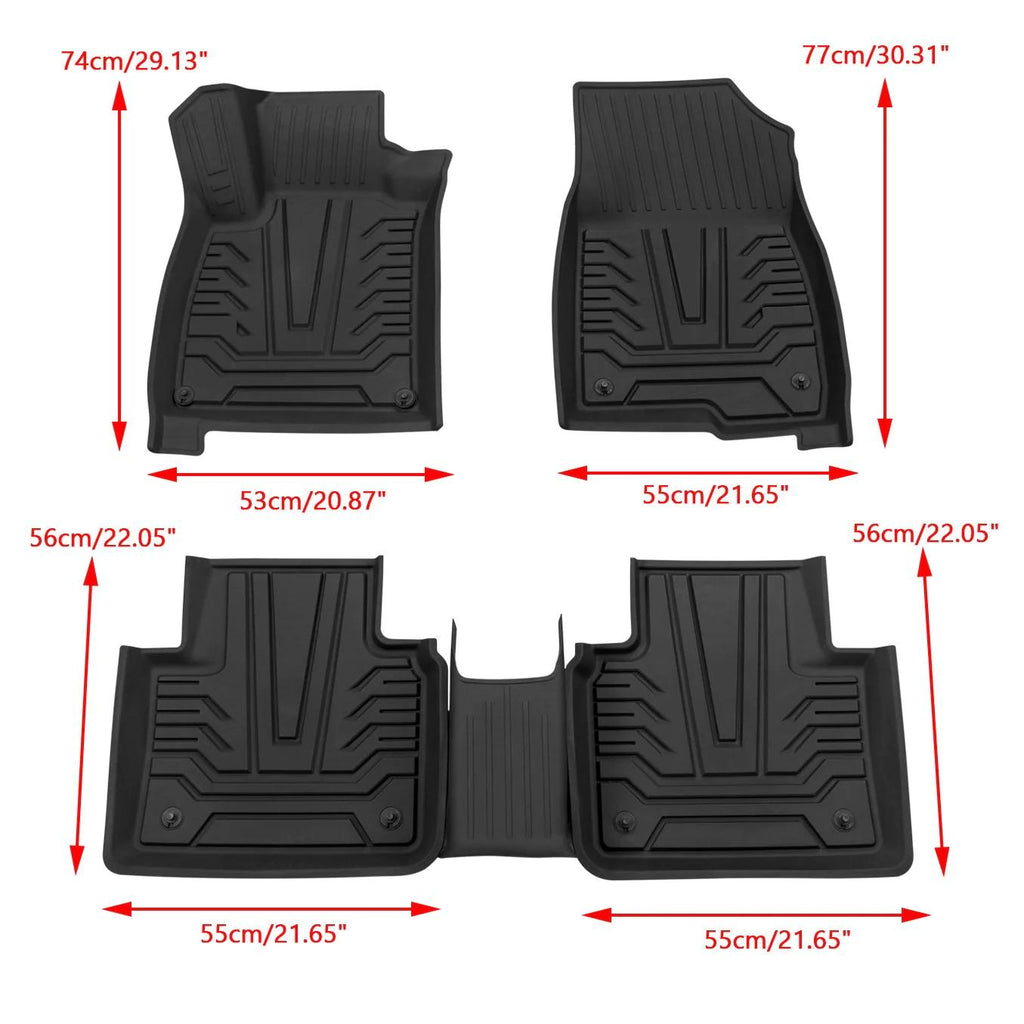 TPE All-Weather Floor Mats Fit Honda Accord 2018-2023 Sedan BLACK Generic