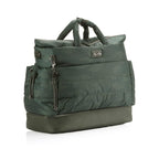 Itzy Ritzy Dream Weekender Bag; Lightweight Travel &amp; Hospital Bag Made of Puffer Style Material, Features Base Compartment, 12 Pockets, Shoulder Strap, Stroller Straps &amp; Luggage Attachment, Cloud Camo